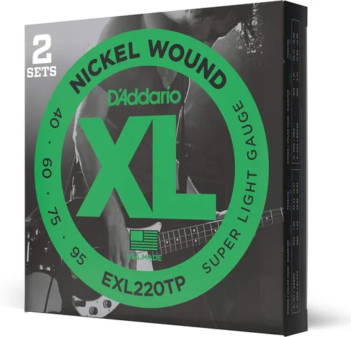Miniatura 20 de D'Addario XL Nickel EXL170S - Cuerdas para bajo de 4 cuerdas con entonación perfecta, sensación uniforme, durabilidad potente, calibre 45-100