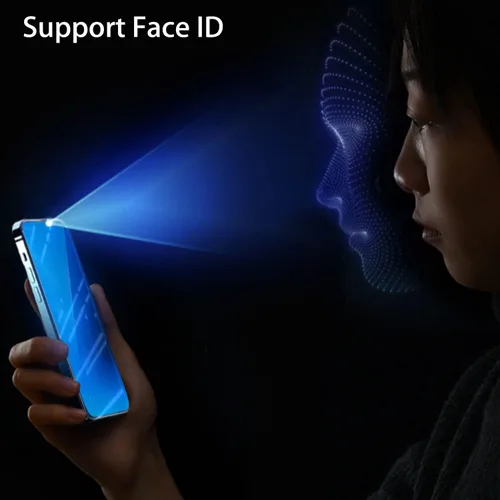 Miniatura 4 de Paquete de 2 vidrios templados de privacidad anti-azul para Samsung Galaxy S23 / Galaxy S22 Espejo Protector de pantalla anti-espía Película
