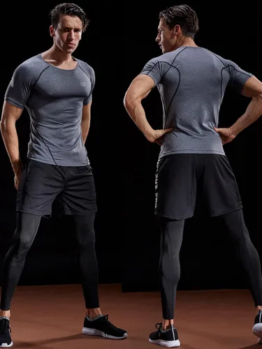 Miniatura 4 de NELEUS Camisetas de compresión para hombre