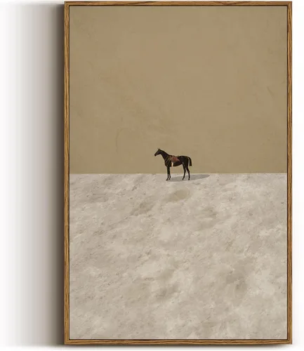 Miniatura 72 de VIYYIEA Arte de Pared en Lienzo Enmarcado Decoración del Hogar, Decoración de Granja Valles Ondulantes bajo Cielos Despejados Pintura de Pared