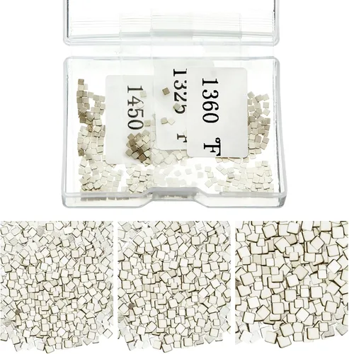 Moxweyeni Alrededor de 500 piezas de 0.16 oz de plata de soldadura precortadas chips de soldadura ultra diminutas de densidad media, fácil enlace
