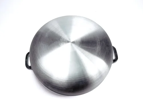 Miniatura 3 de Uniware Horno holandés Caldero de calibre pesado de aluminio con tapa de vidrio, plata (13.5 QT)
