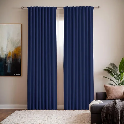 Miniatura 34 de Cortinas opacas de terciopelo beige para dormitorio de 52 x 72 pulgadas de largo, juego de 2 paneles - Cortinas con bloqueo de luz UV y reducción