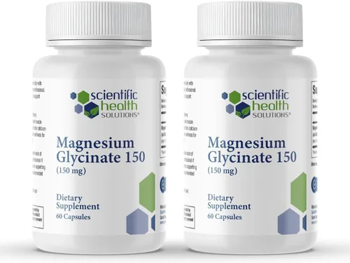 Miniatura 12 de Glicinato de magnesio 150 mg - Magnesio de alta absorción para la salud del corazón, los huesos y los músculos - Apoya los calambres en las piernas