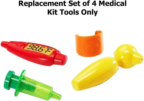 Miniatura 6 de Piezas de repuesto para Vtech Pretend and Discover Doctor's Kit ~ Juego de 4 herramientas de kit médico de simulación