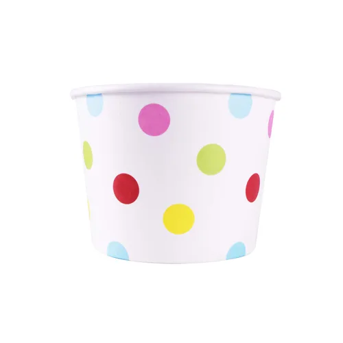 Karat Copas de helado de papel y cuencos de sopa para alimentos calientes y fríos, ideales para sopa, helado, helados, gelatos, yogur y aperitivos,