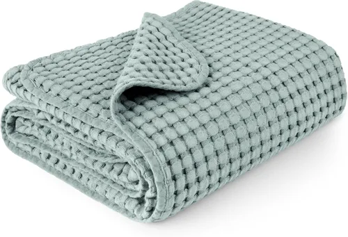 Miniatura 12 de Konssy Manta de Bebé de Gofre - Suave y Acogedora Manta de Arrullo para Guardería, Manta Ligera para Niños Pequeños para Niños y Niñas, Ideal