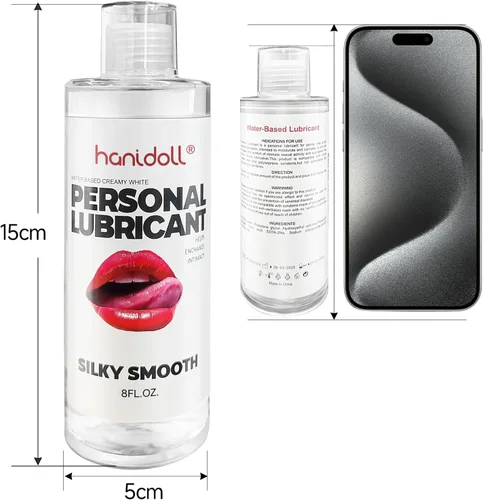 Miniatura 2 de Lubricante a base de agua (8 onzas líquidas), lubricante a base de agua vaginal, lubricante de juguete sexual, líquido para parejas, mujeres
