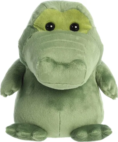 Aurora® Whimsical Happy Hippo and Friends™ Happy Alligator™ - Animal de peluche - Diseño único - Diversión juguetona - Verde 13 pulgadas