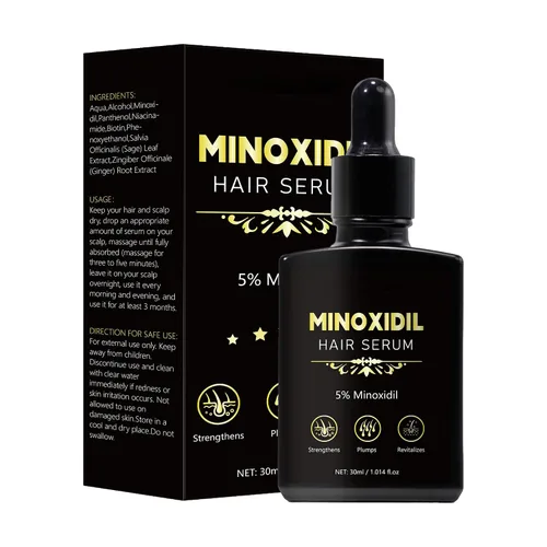 5% de crecimiento del cabello de minoxidil para hombres y mujeres, suero de crecimiento del cabello de minoxidil, promueve el crecimiento del
