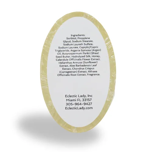 Miniatura 5 de Eclectic Lady Barra de jabón de champú de malvavisco tostado con aceite de argán puro, proteína de seda, proteína de miel y extractos de flor