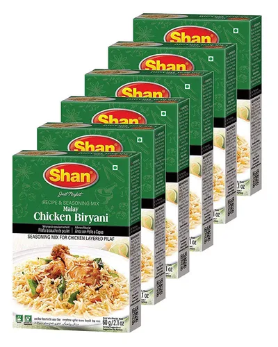 Miniatura 65 de Shan Korma Recipe and Seasoning Mix 1.76 oz (50g) - Spice Powder for Traditional Meat in Yogurt Sauce - Suitable for Vegetarians - Airtight Bag in a