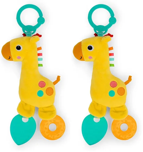 Miniatura 14 de Bright Starts Unicorn Sparkle & Shine Juguete de Peluche Portátil para Cochecito o Portabebés, Edades 0 Meses+, Rosa Unicornio