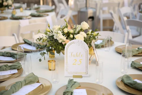Miniatura 3 de Soportes Dorados para Números de Mesa, Paquete de 12 Soportes de Metal para Tarjetas de Lugar y Soportes para Fotos con Caja de Almacenamiento