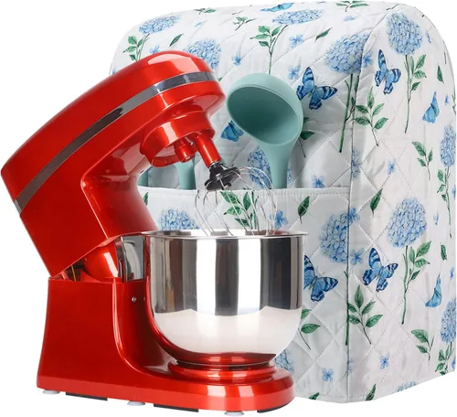 Miniatura 16 de KitchenAid - Funda para batidora, soporte de cocina compatible con mezcladores KitchenAid Hamilton de 5 a 8 cuartos de galón, funda acolchada