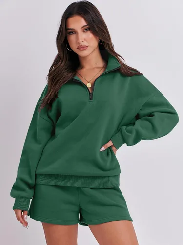 Miniatura 2 de ANRABESS Conjunto de dos piezas para mujer, conjunto de manga larga para gimnasio, ropa de moda de primavera 2024