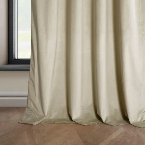 Miniatura 7 de HPD Half Price Drapes - Cortinas de terciopelo de lujo con bloqueo de luz para dormitorio (1 panel), 50W X 84L, cortinas Hotel con bloqueo de luz