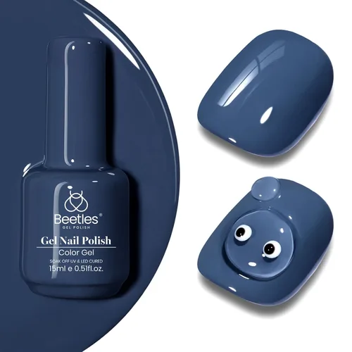 Miniatura 114 de Beetles - Esmalte de uñas de gel verde luminoso que brilla en la oscuridad, esmalte de uñas de gel que se absorbe con lámpara LED UV, arte de uñas