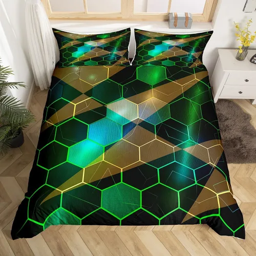 Miniatura 28 de Erosebridal Juego de funda de edredón para niños, niñas, niños y adolescentes, juego de ropa de cama de videojuegos, tamaño individual, funda