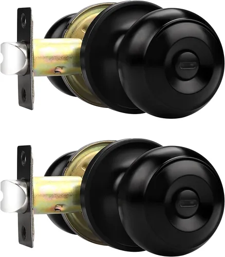 Miniatura 15 de Probrico - Pomo de puerta de bronce aceitado, perillas interiores de bronce para baño, perillas de privacidad para puerta de dormitorio con Bronce