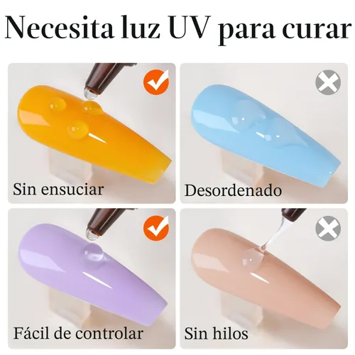 Miniatura 7 de Double Rhythm Gel de Uñas 3D de 0.5 Oz, Gel de Arte para Uñas, Gel de Escultura Sin Limpieza, Esmalte en Gel para Diseños de Uñas, Arte de Uñas DIY
