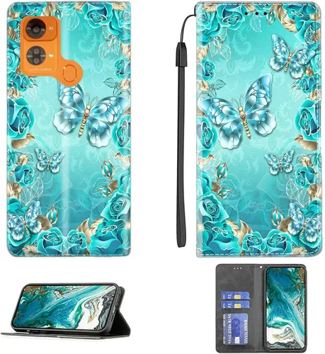 Miniatura 487 de Funda para Moto One Zoom compatible con Motorola One Zoom Phone Case Flip Stand Cover Magnetic Close YHD
