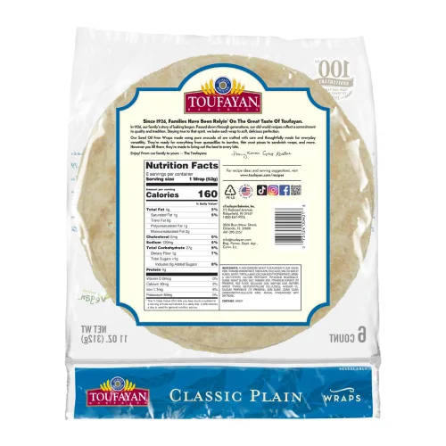 Miniatura 2 de Toufayan Classic - Envolturas de tortilla lisas, 9 pulgadas, sin aceite de semilla, hechas con aceite de aguacate, suaves, flexibles, veganas