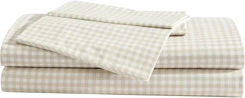 Miniatura 16 de Eddie Bauer - Sábanas tamaño Queen, juego de ropa de cama de percal de algodón, decoración del hogar crujiente y fresca (Canoe Lake Paddle, Queen)