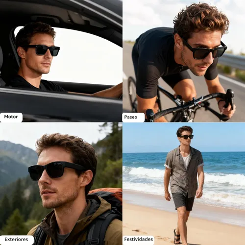 Miniatura 2 de Lentes inteligentes AI con lentes de cambio de color, gafas Bluetooth para hombres y mujeres con traducción más de 160 idiomas asistente de voz
