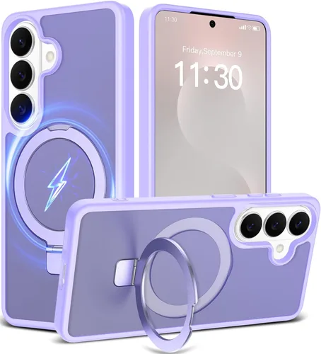 Miniatura 37 de Funda con soporte ultra magnético para iPhone 17 Pro Max [protección militar contra caídas] [compatible con MagSafe] a prueba de golpes, translúcida