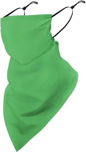 Miniatura 42 de Bufanda de protección solar UV, bufanda triangular reutilizable con lazo para las orejas