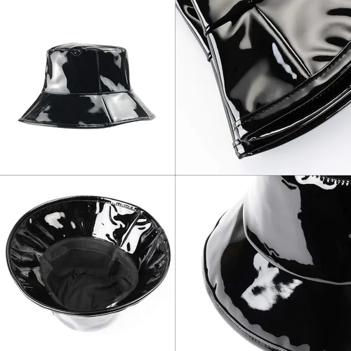 Miniatura 6 de Sombreros de lluvia impermeables para mujer, sombrero de ala ancha, gorra de lluvia