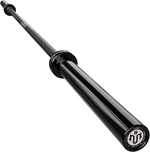 Miniatura 12 de Mikolo - Barra olímpica de 7 pies, barra para levantamiento y potencia de pesas de 45 lb, barra olímpica para capacidad de 1500 lb, barra