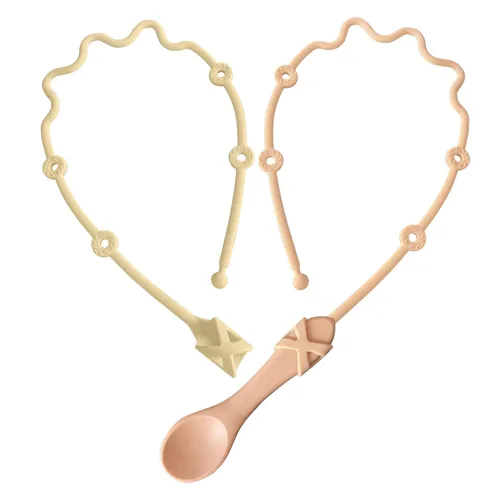 Miniatura 10 de Soporte de Correa para Cucharas de Bebé Clip para Chupete Accesorios para Silla Alta-Gelinor Suministros de Alimentación de Destete Dirigido por