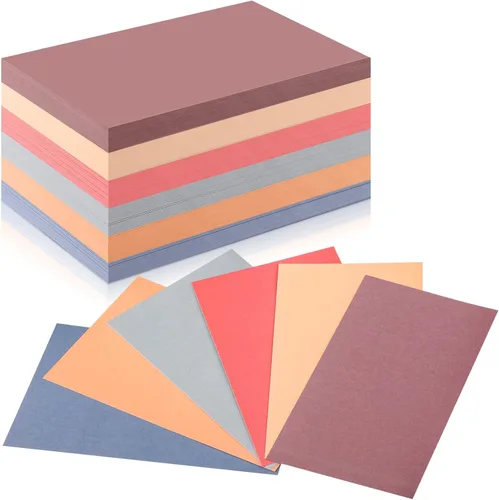 Miniatura 11 de Fainne 300 piezas de 5 x 8 pulgadas, tarjetas de índice en blanco, 180 g/m², cartulina gruesa, colores surtidos, tarjetas en blanco de neón