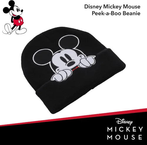 Miniatura 2 de Concept One Disney Mickey Mouse Cuffed Beanie Hat, Knitted Stocking Cap