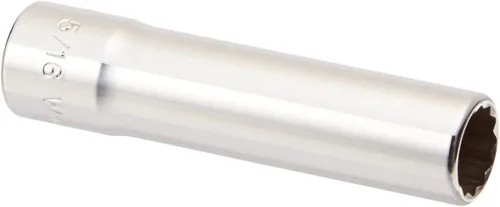 Miniatura 10 de Williams JHWMD-1214 SUPERTORQUE - Enchufe SAE de 1/4 pulgadas de profundidad, 12 puntos, tamaño de 7/16 pulgadas, acabado cromado altamente pulido