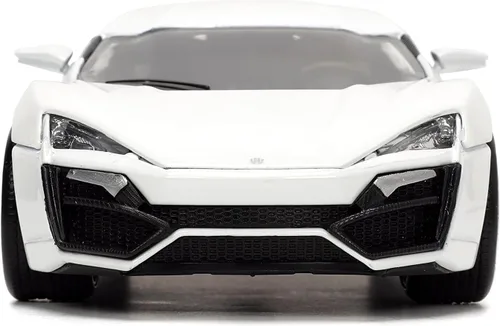 Miniatura 3 de Jada Hyper-Spec 1:24 W Motors Lykan Hypersport - Coche fundido a presión, color blanco, juguetes para niños y adultos