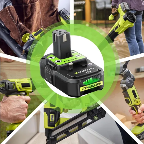 Miniatura 7 de Reemplazo para batería Ryobi de 18 V: 3.0 Ah para P107 P108 P109, herramientas eléctricas inalámbricas de 18 voltios para manualidades, creador