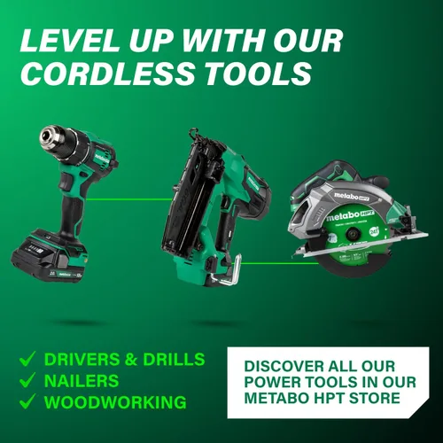 Miniatura 12 de Metabo HPT EC36DAQ4 - Compresor de aire inalámbrico de 2 galones, 36V MultiVolt, portátil y versátil, ideal para clavadoras de acabado neumáticas