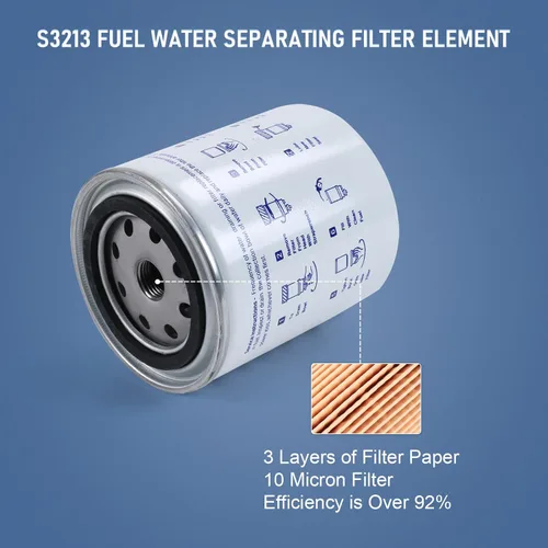 Miniatura 5 de Conjunto de filtro de separador de agua de combustible marino S3213 Elemento de filtro con cuenco de recolección de repuesto para motor fueraborda