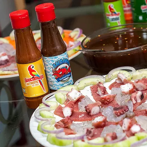 Miniatura 3 de La Guacamaya Auténtica salsa picante (33.81 fl.oz.) - Salsa picante mexicana - Salsa picante - Salsa picante Comida mexicana - Salsa Picante