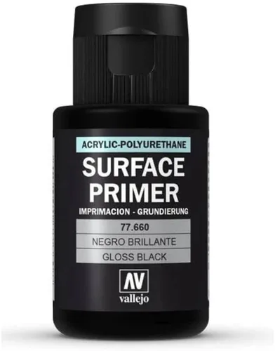 Miniatura 2 de Vallejo Pintura de imprimación negra brillante, 1.1 fl oz