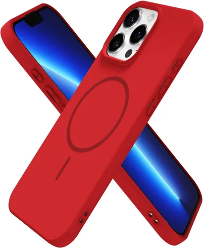 Miniatura 51 de oakxco Funda de silicona Mag Safe para iPhone 17 Pro Max, funda magnética delgada y fina compatible con carga inalámbrica MagSafe, bonita funda Negro