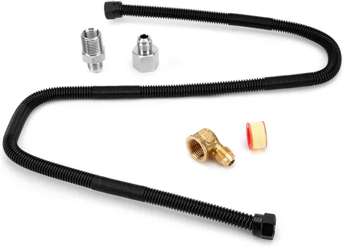 Miniatura 10 de Stanbroil Kit Conector de Línea de Gas Flexible sin Silbato de 3/8" X 12" para Hoguera de Gas Natural o LP y Chimenea