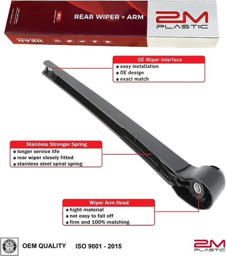 Miniatura 2 de Reemplazo del estilo del OEM de la fábrica de la cuchilla del brazo del limpiaparabrisas trasero para VW Tiguan 2018-2024