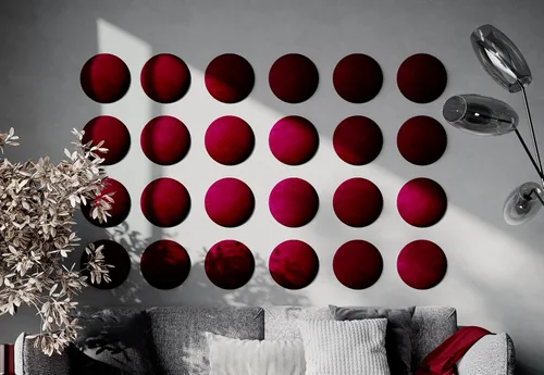 Miniatura 9 de Paneles de arte acústicos decorativos de terciopelo suave para pared, azulejos absorbentes e insonorizantes ecoamortiguadores, tablones suaves Blanco
