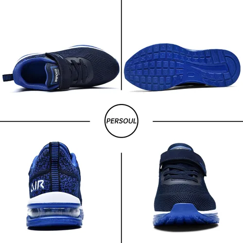 Miniatura 2 de PERSOUL Air Shoes - Zapatillas para niños y niñas, deportivas, para atletismo, gimnasio, correr