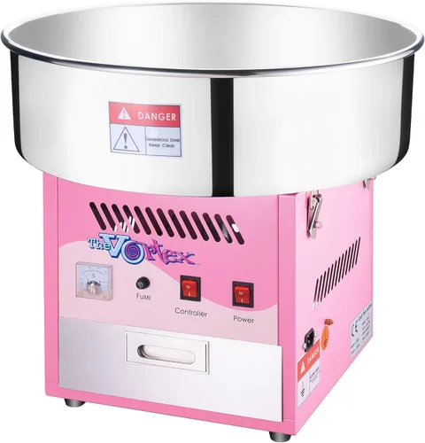 Popcorn Máquina para hacer algodón de azúcar de tipo comercial Great Northern, Para uso encima del mueble de la cocina, Rosado