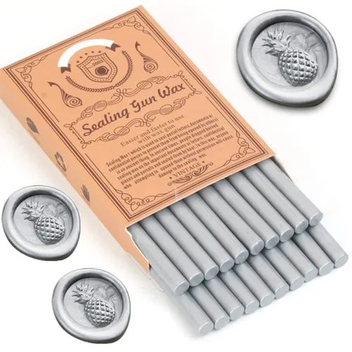 Miniatura 14 de 20 barras de sellado de cera de color morado perlado, solo aptas para pistola de pegamento de 0.28 pulgadas, ideal para sello de cera, invitaciones